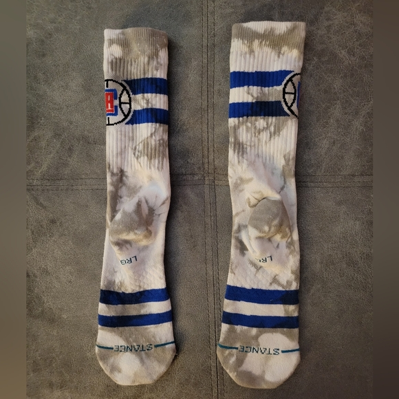 Nwot LA Clippers Stance socks size large 9-13 - Picture 2 of 3